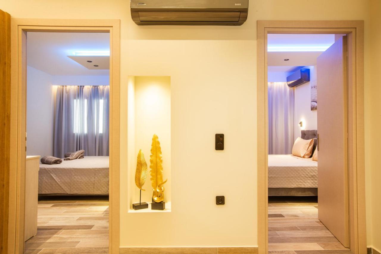 Black Rocks Family, Luxury Seafront Beach Maisonette アギオス・ゴルディオス エクステリア 写真