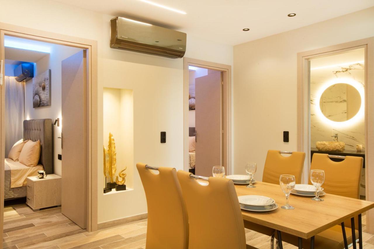 Black Rocks Family, Luxury Seafront Beach Maisonette アギオス・ゴルディオス エクステリア 写真