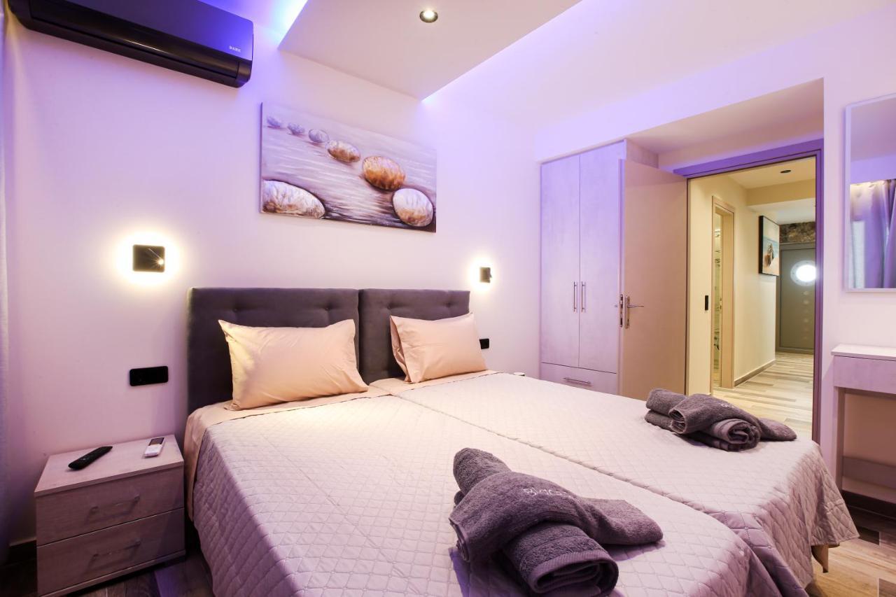 Black Rocks Family, Luxury Seafront Beach Maisonette アギオス・ゴルディオス エクステリア 写真